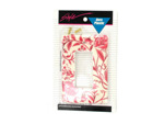 red floral light cover