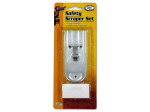 Safety scraper set with extra blades