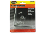 2 Pack 4 inch corner brackets with eight screws