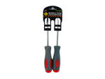 2 Pack rubber grip screwdriver set