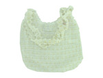 sequined white handbag