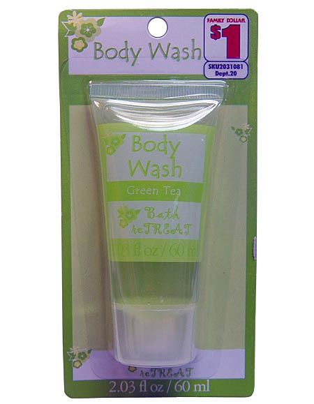body wash green tea