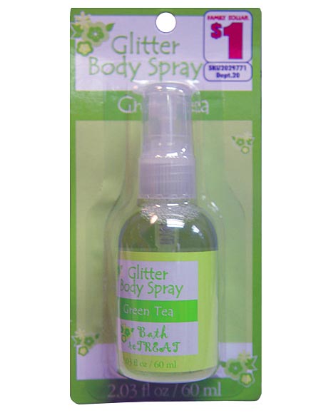 glittr spray green tea