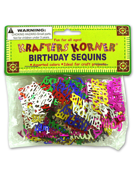 birthday sequins (3 asst)