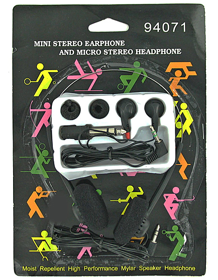 headphone/earphone set
