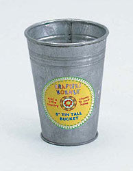 6" TALL TIN BUCKET