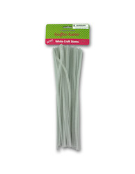 30PC WHITE CRAFT STEMS