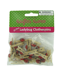 20PC LADYBUG CLOTHESPINS