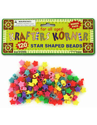 120PC STAR & HEART BEADS