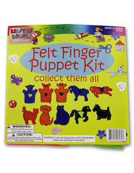 6 FELT FINGER PUPPETS3AST