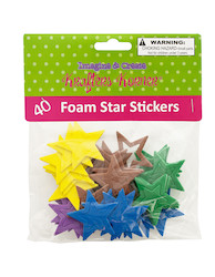 FOAM STAR STICKERS 80PC