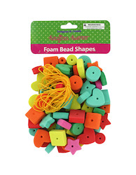 ASST FOAM BEAD SHAPES