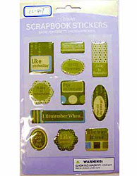 11PC SCRPBOOKING STKRS X2