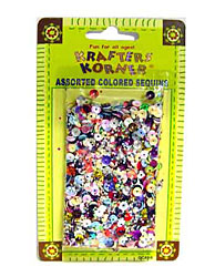 ASST CLR SEQUINS 30GR X2