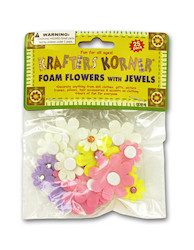 FLOWERS WITH JEWELS 25PC