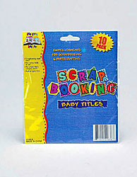 SCRPBK BABY ARR SAYNGS X2