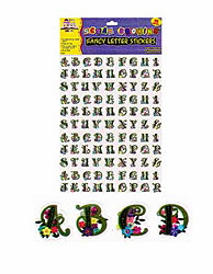 FANCY LTR STICKERS 90PK