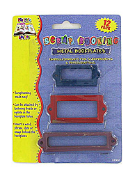 METAL BOOKPLATES 12PK