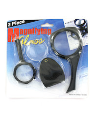 3 PC MAGNIFYING GLASS SET