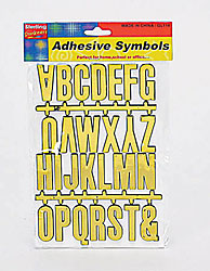 GOLD ADHESIVE LTRS/NMBRS