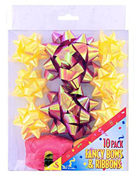 10PC FNCY BOW/RIBN AST X2