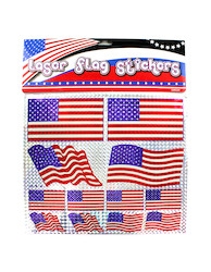 AMERICAN FLAG LASER STCKR