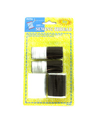 6PC BLCK/WHTE THREAD SET