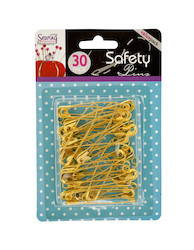 JMB BRASS SAFETY PINS 30P