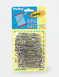 50 PC SAFETY PINS X5