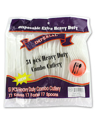 ASST PLASTIC CUTLERY 51PC