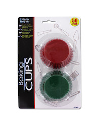 50PC COLORED BAKING CUPS