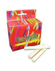 36PC COLORED CHALK