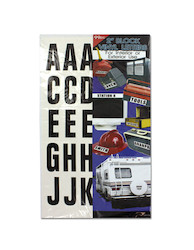 99PC BLOCK VINYL LETTERS