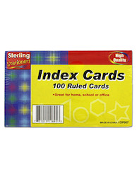 100 CT COLORED INDEX CRDS