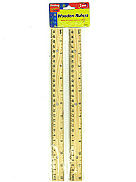 WOODEN RULERS 2PC