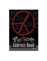 PEACE ADDRESS BOOK 5X7 X2
