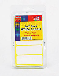 200PK WHITE LABELS X5