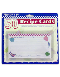 3X5 RECIPE CARDS