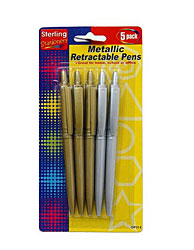 5PK RETRACTBL PEN SET X2