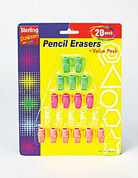 20 PC PENCIL ERASERS