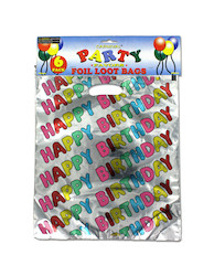 6PC FOIL LOOT BAG