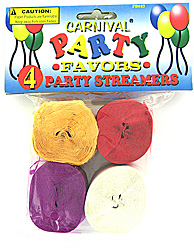 PARTY STREAMER 4PC