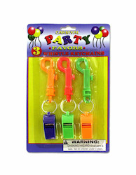 3PK WHISTLE KEYCHAIN