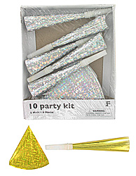 10PC PARTY HORNS/HAT 6AST