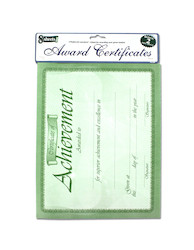 10PK CERTIFICATES 3 ASST