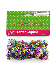 8 GRAM SEQUIN LETTERS