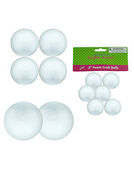 FOAM CRAFT BALLS ASST LRG