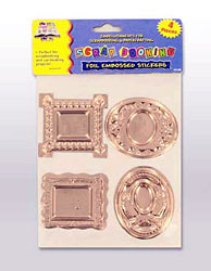 4PC FOIL EMB SCRPBK STKX2