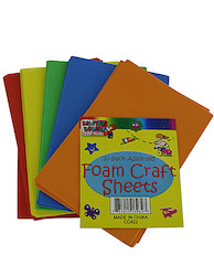 20PC FOAM CRFT SHTS 5ASST