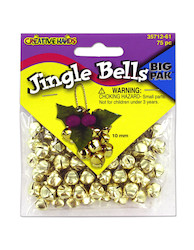 75PC GOLD JINGLE BELLS